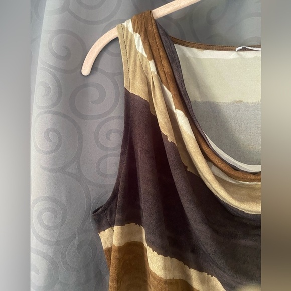 Vintage Calvin Klein cowl neck sleeveless top size large - Picture 3 of 6